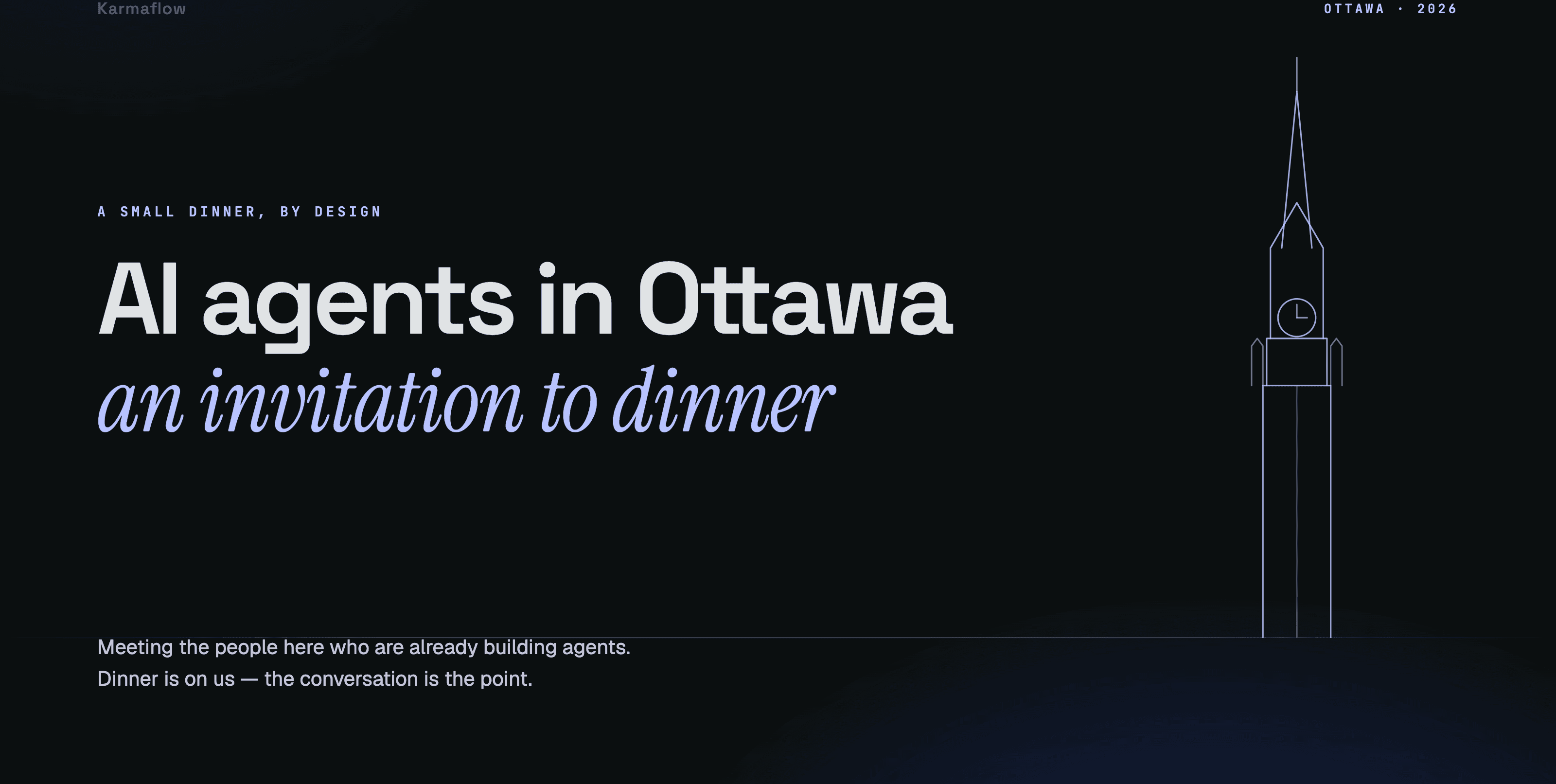 AI agents in Ottawa — the next dinner, July 23, from Karmaflow